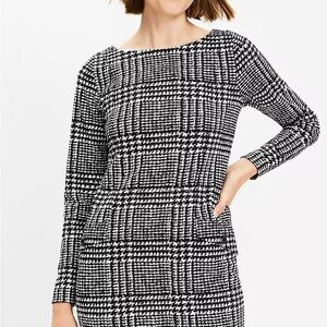 Black and White Plaid Women's Dress